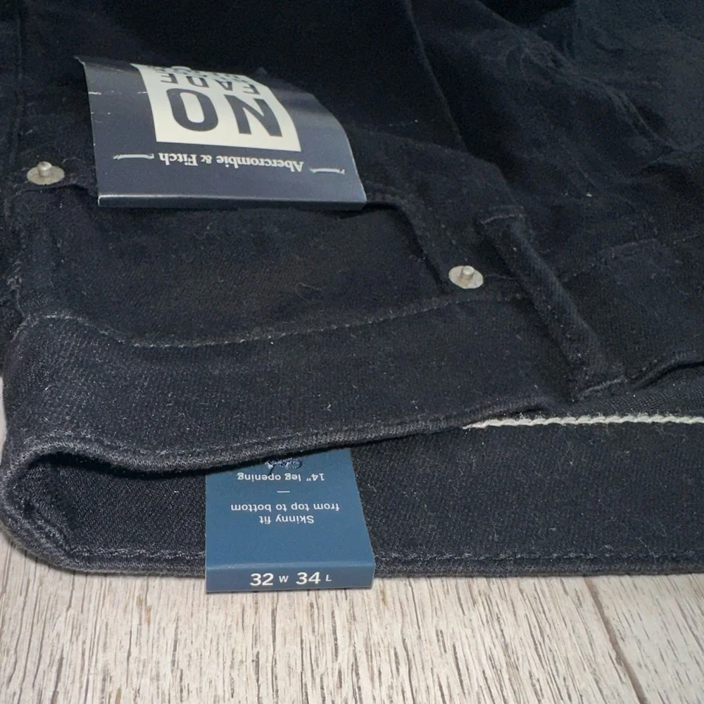 Abercrombie & Fitch No Fade Black Denim Jeans